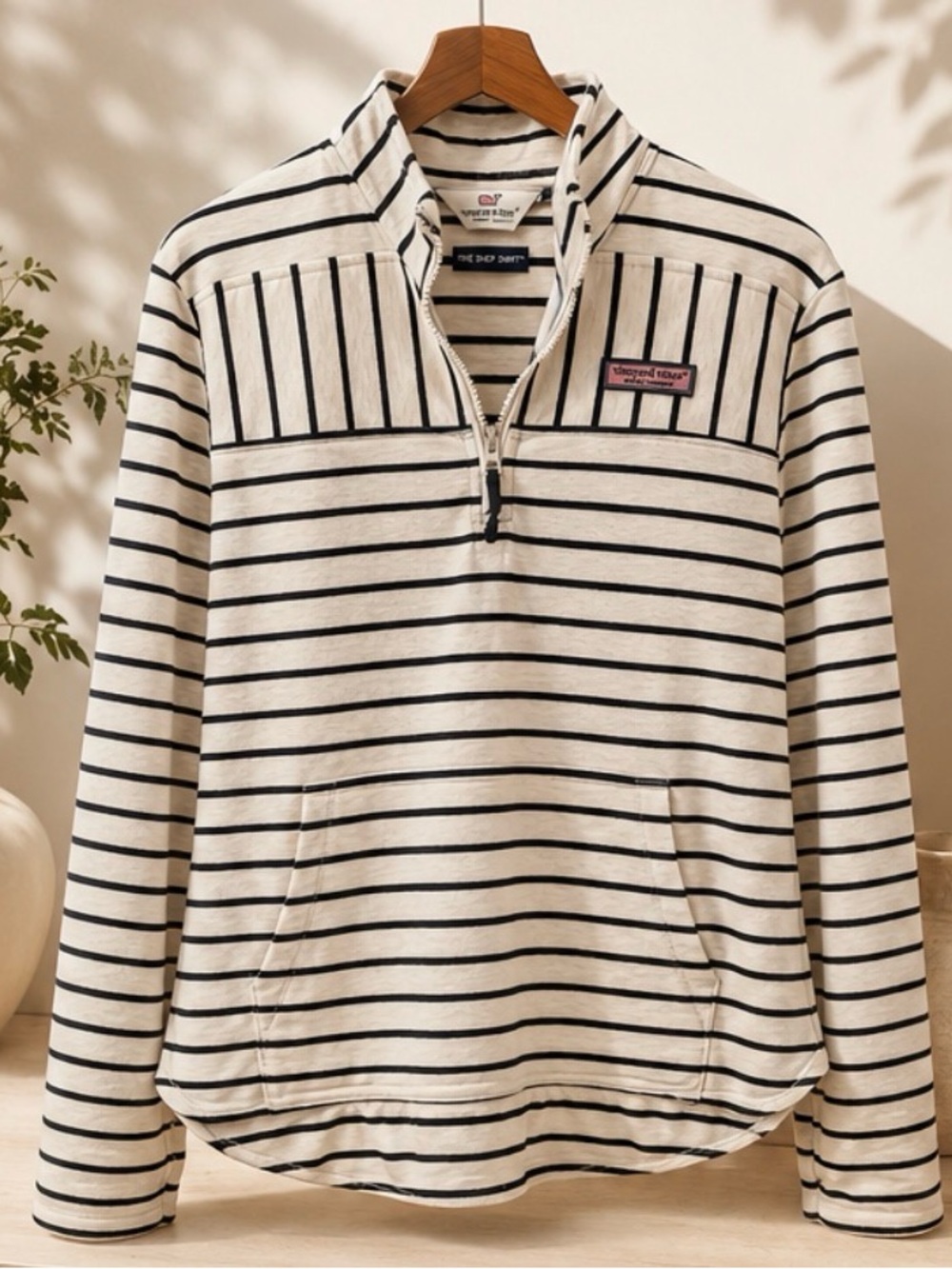 Vineyard Vines The Shep Shirt™ Striped Quarter-Zip – Small